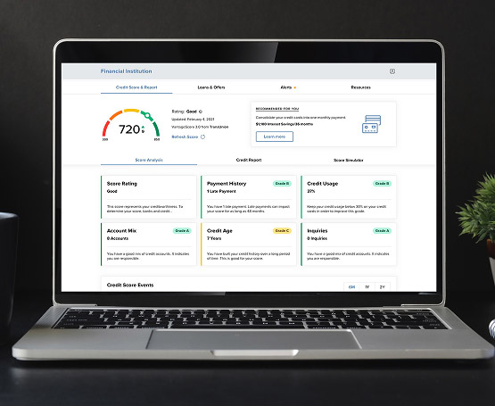 Computer with savvy money website